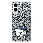 Multitronic Samsung Galaxy S25 Edge ile Uyumlu Kitty Desenli Şeffaf Telefon Kılıfı