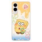 Multitronic Samsung Galaxy S25 Edge ile Uyumlu SpongeBob Desenli Şeffaf Telefon Kılıfı