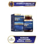 Multivitamin Mineral Energy Complex-(Magnezyum-Taurin-Kolin-Panax-Ginseng-Q10) 60 Adet Tablet