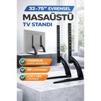 MultiZone 32-75" Evrensel Masaüstü TV Standı Yükseklik Ayarlı Sabit Ekran LCD LED Dayanıklı Tasarım
