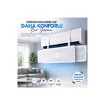 MultiZone Ayarlanabilir Klima Yönlendirici Askılı Aparat Rüzgar Önleme Deflektörü 56-95 Cm Split Klima Uyumlu