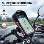 Multizone Bisiklet Motosiklet Telefon Tutucu Gidon Çantası Su Geçirmez Dokunmatik Navigasyon Montaj Aparatı
