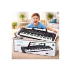 Multizone Mikrofonlu Işıklı 61 Tuşlu Çocuk Piyanosu 5 Oktav Dijital Org Keyboard Başlangıç Seti