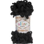 Mulvix Mlvx Alize Puffy El Örgü İpi Siyah 060 Blsm