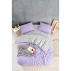 Mulvxurg URG02 Düz Renk Tek Kişilik Nevresim Takımı Lila (Mulvix)