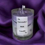 Mum Atölyem Lavender Milk Candle Lavanta Kokulu Sütlü Buzlu Mum (Lavanta Kokulu) - 1 Adet