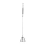 Mum Snuffer, Mum Söndürücü Fitil Düzeltme Kapak El Aracı Mum Sepinguisher Snuffer Bell Şekleli Mum Snuffer Mum Aksesuar Araçları Uzun Saplı (BLACK) (SILVER)