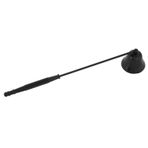 Mum Snuffer, Mum Söndürücü Mum Aksesuarları Bell Şeklinde Mum Snuffer Fitil Düzeltici Kapak El Aracı Mum Aksesuar Araçları Uzun Saplı (BLACK)