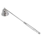 Mum söndürücü, Mum Fitil Snuffer Mum Fitil Düzeltici Paslanmaz çelik Fitil Alev Alevli, Uzun saplı Vintage söndürücü (BLACK) (SILVER)