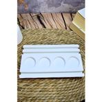 Mum ve Parafin El Yapımı Taş Tozu 4’lü Tealight Mumluk – Modern Tasarım