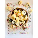Mumbastik -Metal Kutuda 20 Adet Emoji Kokulu Buhurdanlık Smile Mutlu Yüz Ifadesi Soya Wax Hediyelik - Sarı