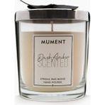 Mument Chic Serisi Parlak Gri Kapaklı Dark Amber Kokulu Bardak Mum