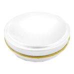 Mumi Beyaz Metal Kutu Mum Kabı Mumluk Lip Balm Yağ Bazlı Krem Kutusu