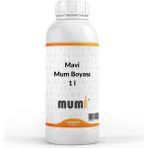 Mumi Sıvı Mum Boyası Mavi 1 Lt
