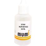 Mumi Sıvı Mum Boyası Siyah 30 ml
