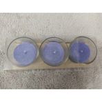 Mumicemum X-617 Konik Cam Bardak Kokulu Mum 3lü Set - Lila