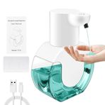 mumisuto Otomatik Sensör Sıvı Sabunluk, 14oz El Sabunu Dispenseri, Sıvı Sabun için Kızılötesi Sensörlü Fotoselli El Dezenfektanı Dispenseri, Jel, USB Şarj Edilebilir, 4 Vites Ayarlanabilir