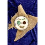 Mumlal Boğa Burcu Mumu (375G - %100 Doğal Soya Wax - Menekşe Kokulu - Aventurin ve Akik Doğal Taşlı) - Beyaz