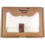 Mummy's Baby Tencel Örgü Dantel Desen Bebek Battaniyesi 80x100 Ekru