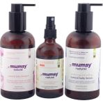 Mumsy Natural Isilik Savar Seti 3'lü Doğal Bebek Şampuanı, Temizlik Losyonu ve Nemlendirici