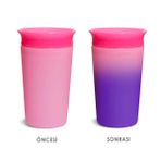 Munchkin 12 Ay + 266 ml Pembe Mucize 360° Renk Değiştiren Alıştırma Bardağı