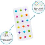 Munchkin Renkli Noktalı Banyo Matı | Kaymaz | 77x36 cm | Bebek ve Çocuk İçin | 1 Adet - Beyaz