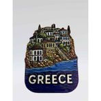 Mundy Greece (Yunanistan) Temalı Kabartmalı Polyester Magnet Buzdolabı Süsü – 5,5 cm x 7,5 cm (KOD:1085) - 1 Adet