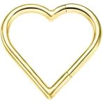 Munels F136 Titanyum Daith Piercing - Kalpli Daith Piercing- Titanyum Piercing - Gold