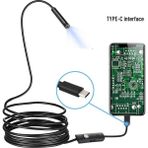 Munico 10 Metre Boru Denetimi ve Oto Tamiri Için Type C Hd Su Geçirmez USB Endoskop Kamera Bükülebilir
