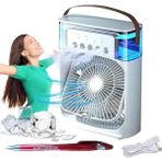 Munico 3 Adet 5 Delikli Ortam Kliması Sprey Fan Mini Taşınabilir Yurt Masaüstü Sessiz Hava Soğutucu - Çok Renkli