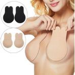 Munico 3 Çift Dikişsiz Kendinden Yapışkanlı Sütyen Görünmez Backless Sütyen Push Up Yapışkanlı Ped Sütyen