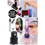 Munico 5 ml Mini Taşınabilir Alt Dolum Pompası Parfüm Doldurulabilir Sprey Şişesi Boş Kozmetik Şişe Seyahat