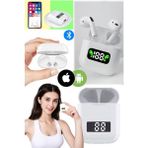 Munico Beyaz Akıllı Bluetooth Şarj Bilgili Ekran Tws Stereo Kablosuz Ios Uyumlu Kulaklık Dokumatik