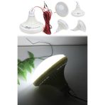 Munico Beyaz Dış Mekan Lamba Aydınlatma Işık 24 Watt 4 Metre Çok Amaçlı Seyyar Led Ampul 12v Aküye Bağlanan
