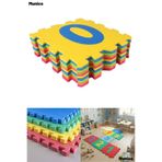 Munico Canlı Renkli 9 Parça Sayılar Puzzle Yer Matı Darbe Emici EVA Oyun Halısı
