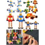 Munico Eğitim Oyuncaklar Oyuncakları Transformers Oyuncak Eğitim Model Erkek Sayı Ahşap S Için Ideal Seçim