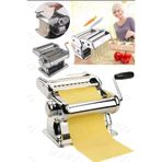 Munico Erişte Makarna Hamur Kesme Mantı Açma Makinesi 150mm 3 Fonksiyonlu Paslanmaz Dilimle Kesme Aleti