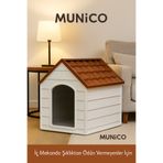 Munico Evcil Hayvan Kulübesi – Orta Boy Köpekler İçin, Şık ve Korunaklı | Bahçe Kullanımına Uygun