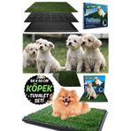 Munico Konforlu ve Hijyenik: Yıkanabilir Büyük Boy Köpek Tuvaleti Pratik Temizlik: Köpek Çim Pedi 64x50 cm