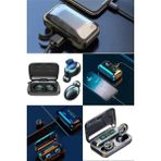 Munico LCD Ekran Uyumlu Kablosuz Kulaklık Stereo Spor Kulaklık Akıllı Telefon Bluetooth 5.1 Sporcu LCD