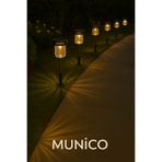 Munico Metal Gövdeli Solar Bahçe Lambası 10’lu Set, Güneş Enerjili, Otomatik Gece Aydınlatmalı