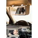 Munico Otomotiv Araba Güneşlik Makyaj Aynası 4 Modlu LED Işıklı Dokunmatik 26x14 cm Oto Güneşlik