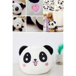 Munico Panda Bebek Peluş Tüylü Karikatür Oyuncak Panda Yastık Doldurulmuş Yumuşak Sarı ile Pratik Kullanım