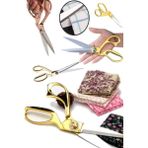 Munico Profesyonel Keskin Gold Terzi Makası Kırılmaz Düz Kesim Her Kumaşa Uyumlu Makas Terzi Set
