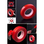 Munico Şeffaf Silikon 18MM x 2 Metre Çift Taraflı Bant Çıkartma Yüksek Mukavemet Hiçbir Iz Yapışkan Etiket