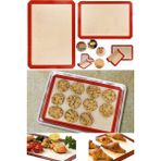 Munico Silikon Pişirme Paspası 40X30CM Kek Kurabiye Ped Yapışmaz Yeniden Kullanılabilir Fırın Tepsisi Matı