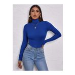 munn collection Kadın Uzun Kollu Balıkçı Yaka Viskon Bluz