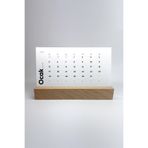 Munu Note Munucal Wood H - 2026 Ahşap Masa Takvimi - 12 Yaprak Minimalist Tasarım