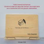 Münzevi İsme Özel Masaüstü Rahle/kitap Okuma STANDI-MODEL006 - Ahşap