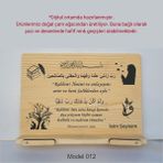 Münzevi İsme Özel Masaüstü Rahle/kitap Okuma STANDI-MODEL012 - Ahşap